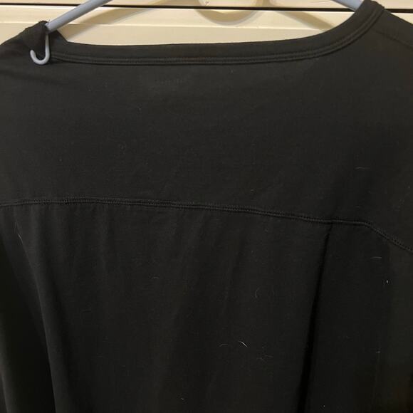 Lucky Brand Long Sleeve Black T-Shirt Men's Size XXL EUC Soft Plain Black Shirt - Picture 4 of 8